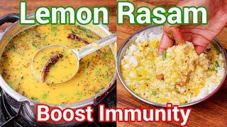 2 in 1 Lemon Rasam Recipe - Boost Immunity Naturally | Marriage Style Nimbu Rasam Soup