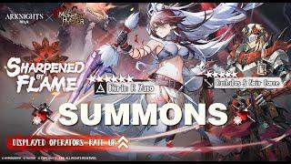 Arknights Summoning on Sharpened by Flame Banner