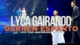 LYCA GAIRANOD AND DARREN ESPANTO AT DARREN'S D10 ANNIVERSARY CONCERT #darrenespanto #lycagairanod