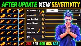After Update New Sensitivity Settings | Free Fire Max Auto Headshot Sensitivity | FF New Sensitivity