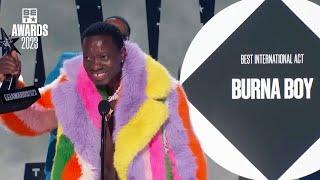 Burna Boy Wins Best International Act | BET Awards 2023 #betawards