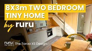 Ruru Tiny Homes: The Toroa XS - 8X3m - Two Bedroom Tiny Home on Wheels