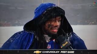 Josh Allen James Cook Bills Post Game Interview "Let It Snow" | 49ers - Bills