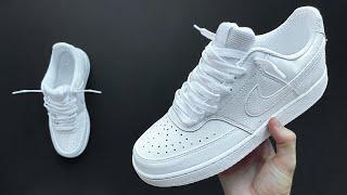 HOW TO LACE NIKE COURT VISION LOW LOOSELY (COOL WAY)