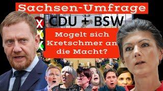 Sachsen-Umfrage: Die schmierige CDU-BSW-Allianz!