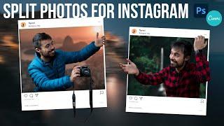 How To Split Photos for Instagram / Seamless Multi Post Panorama Tutorial