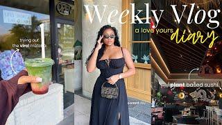 Love Yourz | weekly vlog, productive day in my life, closet reset, trying the viral tiktok matcha!