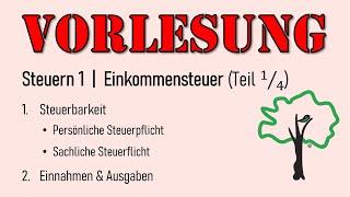 Vorlesung | 03 Einkommensteuer (Teil 1)