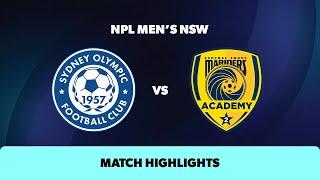 NPL Men's NSW Round 24 Highlights – Sydney Olympic v Central Coast Mariners