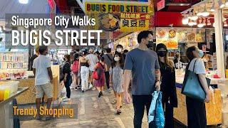 Bugis Street shopping - Singapore City Walks [4K]