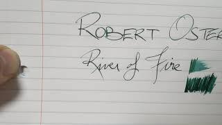 Robert Oster River of Fire Ink Review - Normal Version