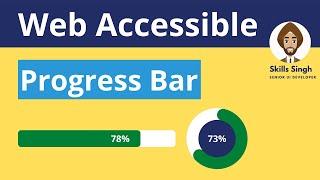 How to make a Progress Bar or a loading spinner, Web Accessible? | Digital Accessibility Tutorials