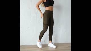 High Waisted Compression Leggings For Women With Pockets