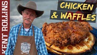 Chicken and Waffles | Chicken Fried Chicken with Belgian Waffles