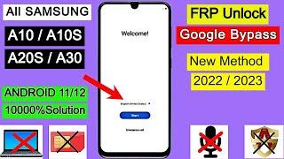 Samsung A10/A10S/A20S/A30 FRP Bypass Android 11 | Google Account Unlock | FRP Lock Unlock Without PC