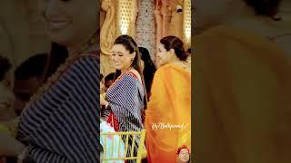 Rani Mukherjee and Kajol at durgapuja pandal..#navratrispecial #navratri2024 #durgapuja#fly7news