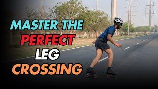 Master the Perfect Leg Crossing: Speed Skating Turning Tutorial!