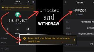 Assets blocked in trust wallet unable to withdraw solved / usdt withdraw