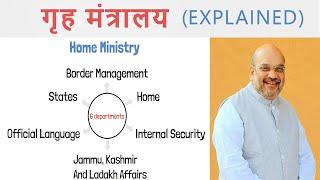 Home Ministry Explained | Internal Security, Departments, Structure | Hindi