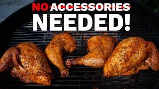 How to Grill Chicken on Weber Kettle for Beginners | SJ Cooks