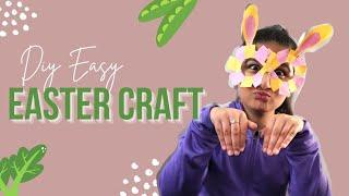 Bunny Paper Eye Glasses  | Bunny Ears Craft Ideas | Easter Party DIY | Paper Goggles