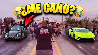 LAMBORGHINI HURACAN PERFORMANTE VS BOCHO TURBO CARRERA EN EL AUTODROMO || ALFREDO VALENZUELA