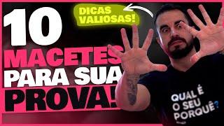 ️ Os 10 MACETES que vão TE AJUDAR A SER APROVADO!!!