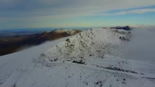 Snowdon Summit in Winter - Jan 2016 - Drone 1080p