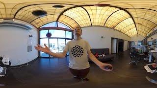 Spherical juggling video