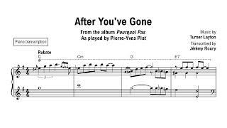 [Jazz standard] After You've Gone - Transcription with chord symbols