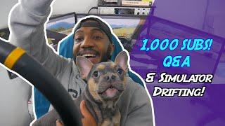 1,000 Subscribers Q&A & Simulator Drifting! | KB.Garage