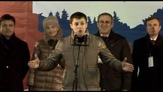 Максим Мищенко на митинге "Чистая победа"