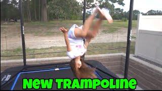 We Got A New Trampoline! Trampoline Gymnastics