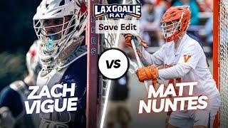 29 Saves! Zach Vigue (Richmond) vs. Matt Nunes (Virginia) - Lacrosse Goalie Save Edit
