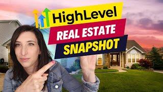 GoHighLevel REAL ESTATE Snapshot (and Proven Facebook Ad Templates!)