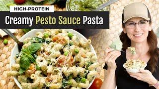 30-Minute Creamy Pesto Pasta | Easy High-Protein Dinner Hack