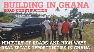 Building In Ghana: Road Construction Around Accra Tema-Aflao Ningo-Prampram |Buying a House in Ghana