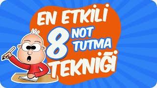 En Etkili 8 Not Tutma Tekniği  Verimli Çalışma Yöntemi