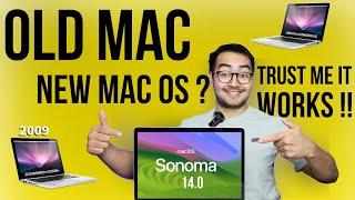 How install latest macOS 14 Sonoma on older or unsupported Mac?