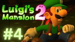 Let's Play: Luigis Mansion Dark Moon HD! : Gloomy Manor: Spider webs...everywhere! - Part 4!