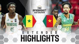 Senegal  v Cameroon  | Extended Highlights | FIBA AfroBasket 2025 Qualifiers