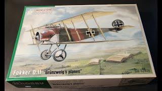 Special Hobby 1/32 Fokker D.II, Part 1 - Engine and propeller