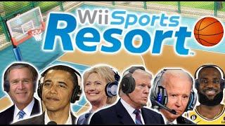 US Presidents Play Wii Sports Basketball ft. Lebron