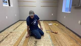 Audio Geekery! | Studio Build Part 2 the Floor, we found a super good deal on solid bamboo flooring!