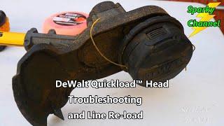 DeWalt Quickload™ String Trimmer Head Troubleshoot and Line Re-Load