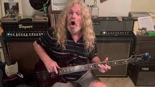 Bass Guitar 2 octave E Rock scale.