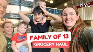 FAMILY OF 13 ONCE A MONTH GROCERY HAUL! $2433.72!