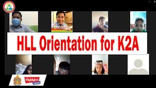 HLL Orientation for K2A Students / Rules and How to get Cards from Cia Pursat