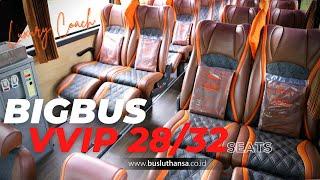 MEWAH!! Bus Pariwisata LUTHANSA VVIP 28/32Seats+Legrest+Toilet