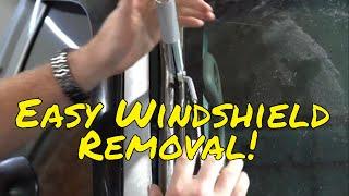 Removing a windshield with Harbor Freight Tools, Windshield Removal Tool & Kit, New Tool Day Tuesday